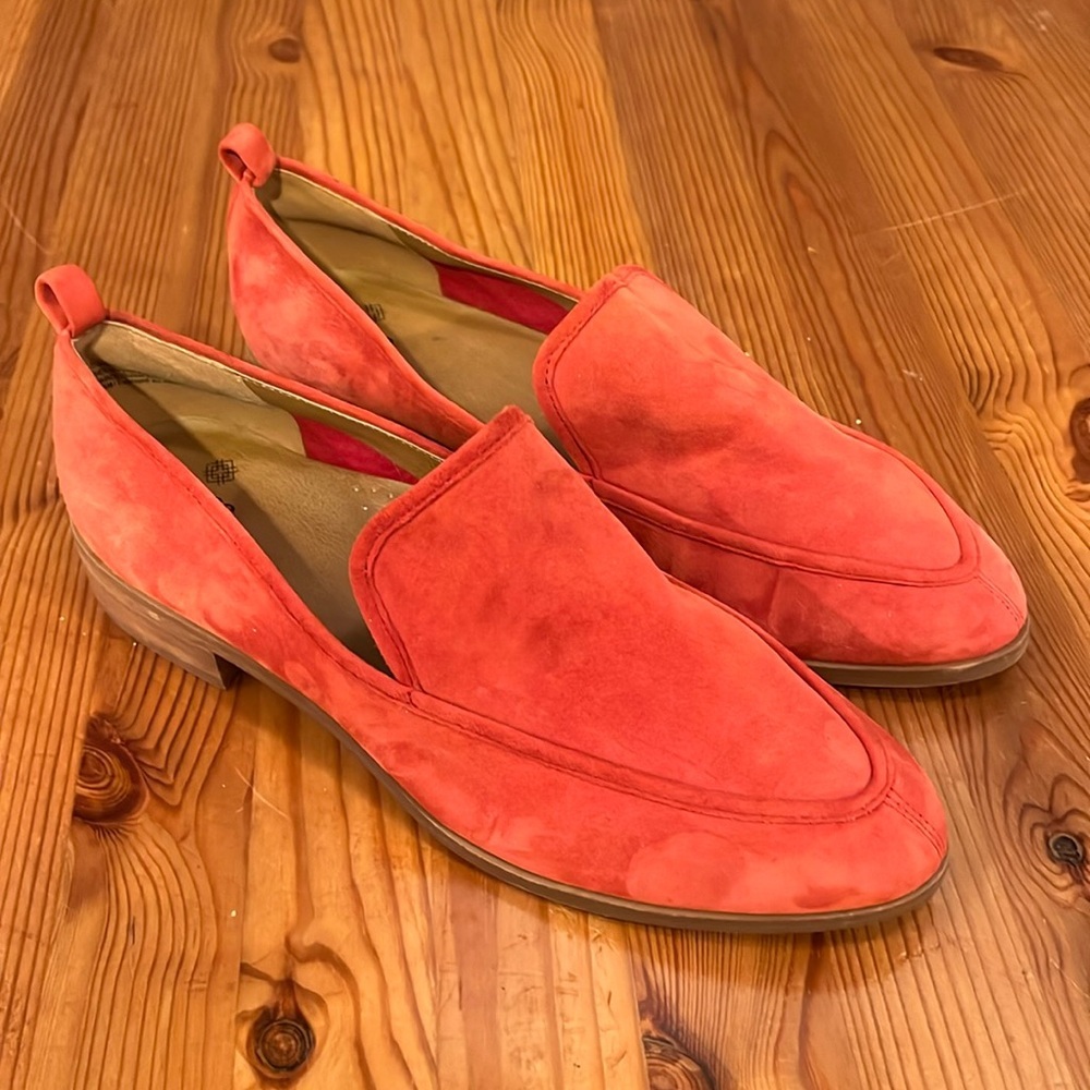 Susina Coral Suede Loafers